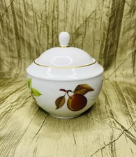 Royal Worcester Evesham GOLD Sugar Bowl with Lid EXCELLENT Condition Vintage