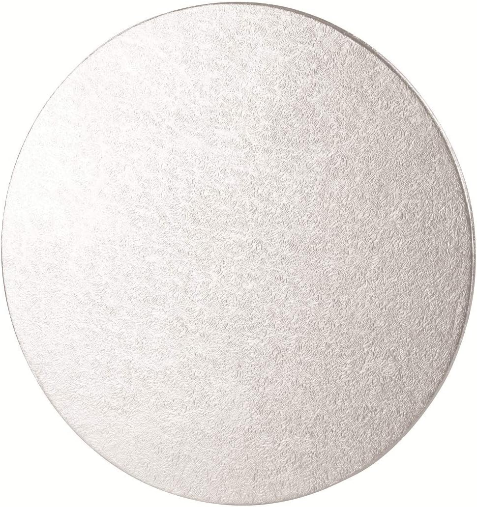 Cake Board 10 Inch / 25Cm round Silver Foil Cake Base, Ideal for Victoria Sponge