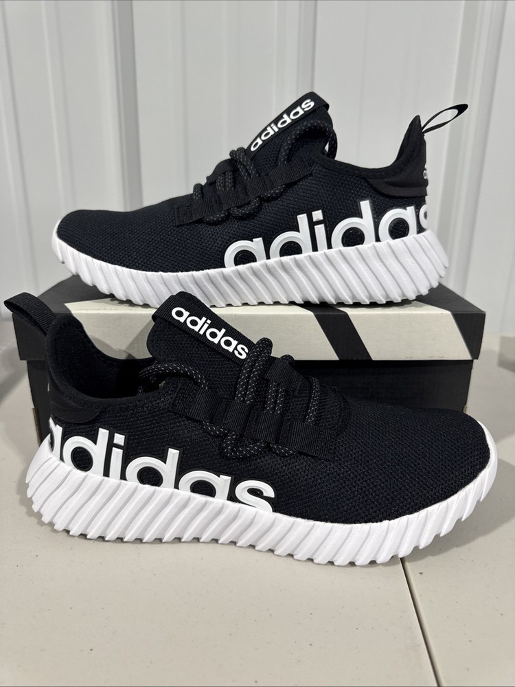 Adidas Kaptir 3.0 Mens Running Shoes Size 9.5 Black White Athletic Sneakers New