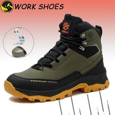 Men Steel Toe Work Shoe all-season outdoor Indestructible Roofing Shoes non-slip