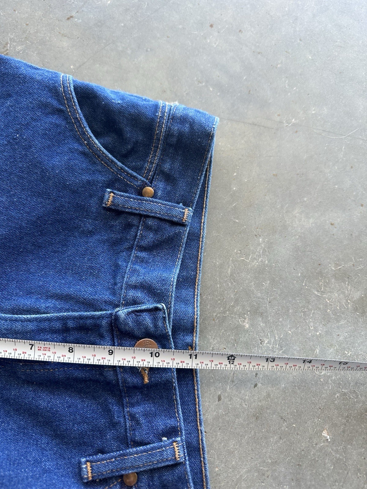 Vintage 70s Wrangler NWOT Straight Leg Jeans West… - image 9