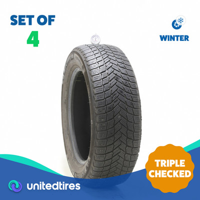 Set of (4) Used 235/60R18 Michelin X-Ice Snow SUV 107T - 7.5-9/32