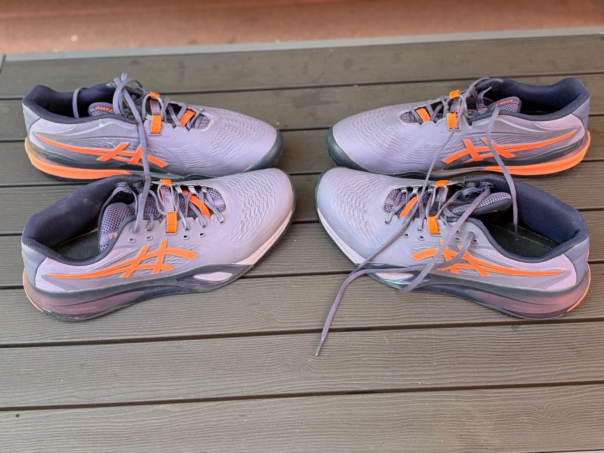 ASICS Gel Resolution X Greyish Purple Nova Orange for Sale