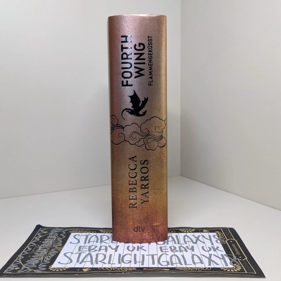 German HAND SIGNED FULL NAME Fourth Wing sprayed edges not Fairyloot Illumicrate - Image 3 of 4