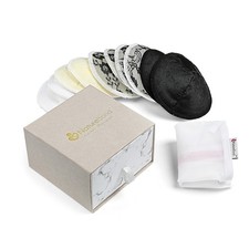 Washable Cloth Nursing Pads Natural Bamboo Fabric and Cotton 10-Pack by Nat 602