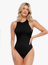 NWT Bodysuit Thong Alfani Snaps Halter Neck Gift
