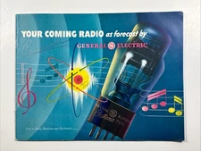 1944 GE General Electric Radio Tube Nuclear Age Advertising Brochure Illustrated