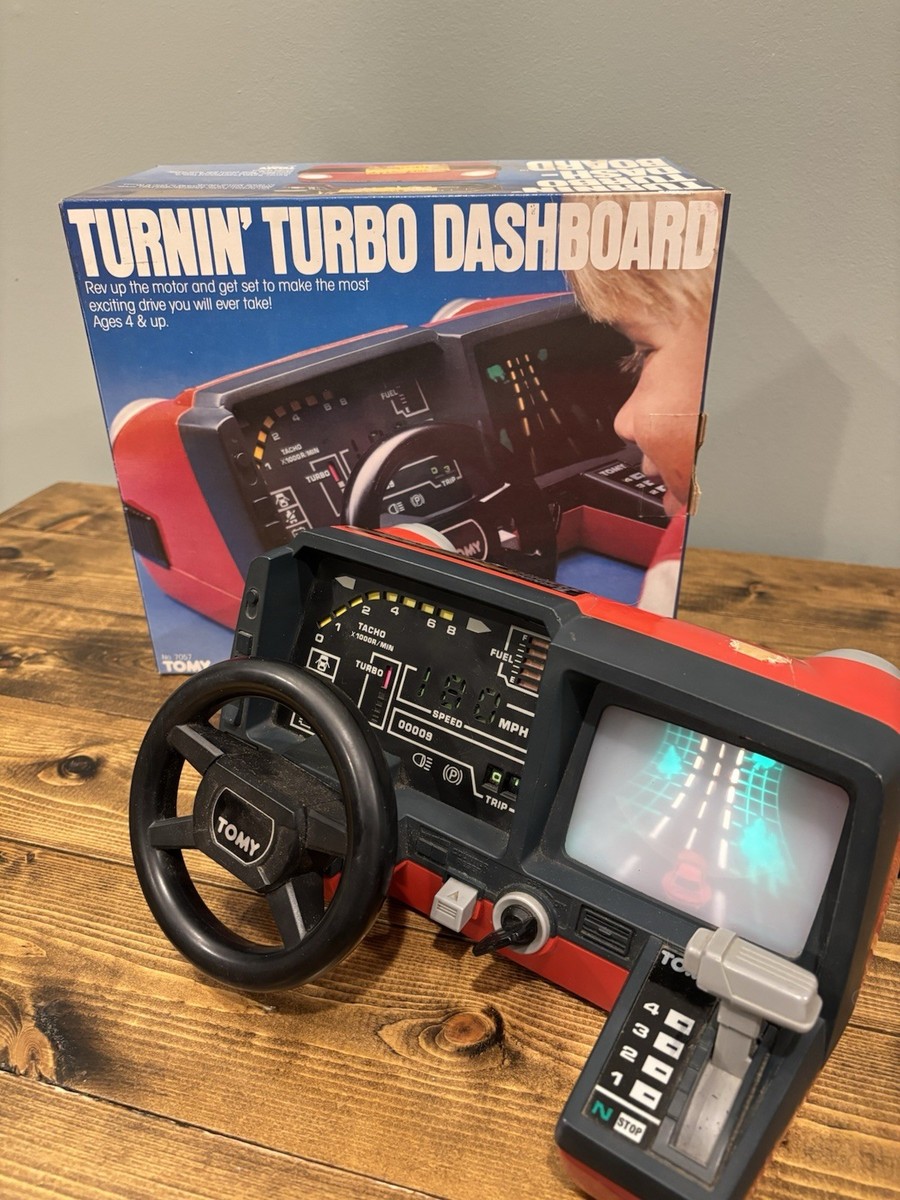 Tomy Turnin' Turbo Dashboard Driving Game ORIGINAL BOX Vintage