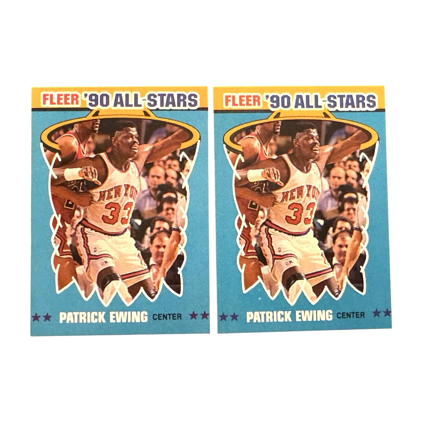 Lot of 3 1990-91 Fleer Basketball All Stars Card #3/12 AKEEM OLAJUWON Hakeem HOF