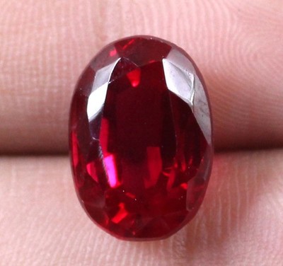 11.10 Ct Natural Burma Red Ruby Oval Gemstone Certified T23583 Thanksgiving Gift
