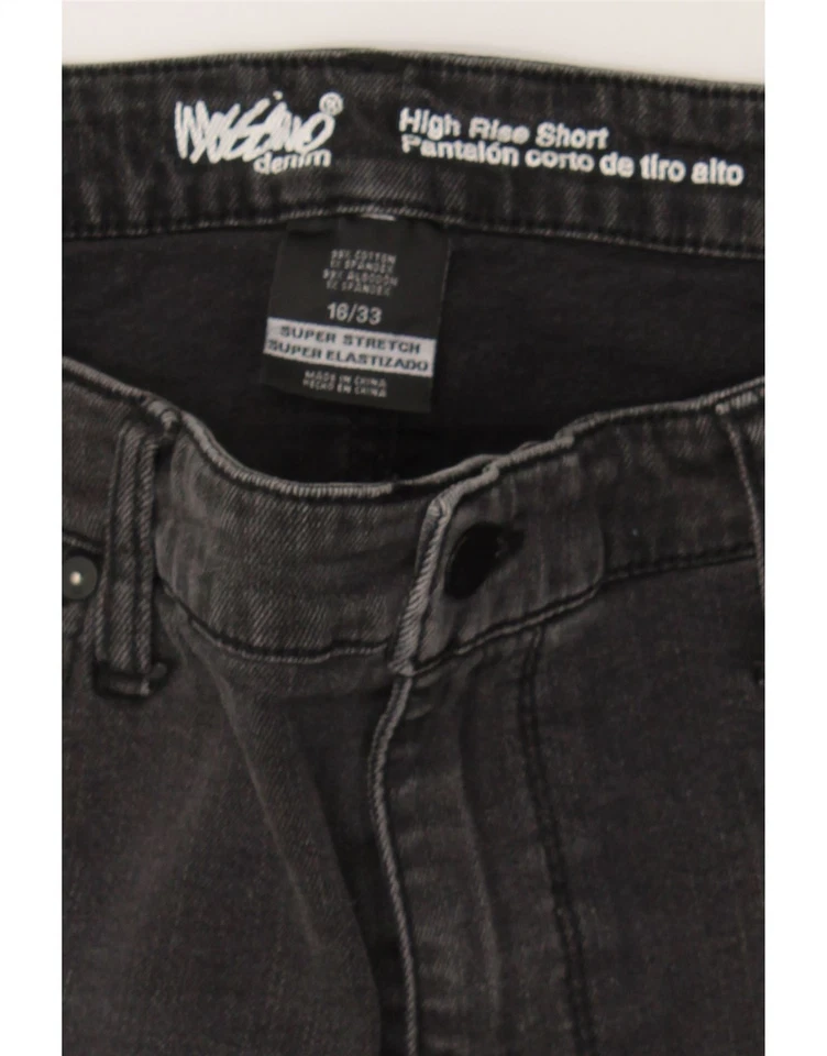 MOSSIMO женщин высокая талия джинсовой ткани шорты США 16 2XL W38 L2 черный хлопок AW08 - Изображение 3 из 3