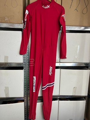 Swix One Piece Cross Country Ski Suit Mens Large Racing Ski X-Country Red