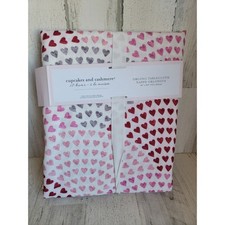 Cupcakes cashmere Valentine mini heart 60"x104" oblong tablecloth reusable