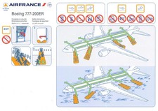 Safety Card / Air France/ Boeing 777-200ER / 2009 [9005556 03/2009]