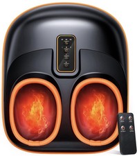 Foot Massager Machine with Heat, Upgrade 6 Airbags 29 Nodes Deep Rolling, Com...