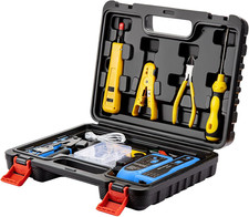 RJ45 Pass Through Crimp Tool Kit Cat6 Cat5e Ethernet Crimper Wire Tracker Punchd