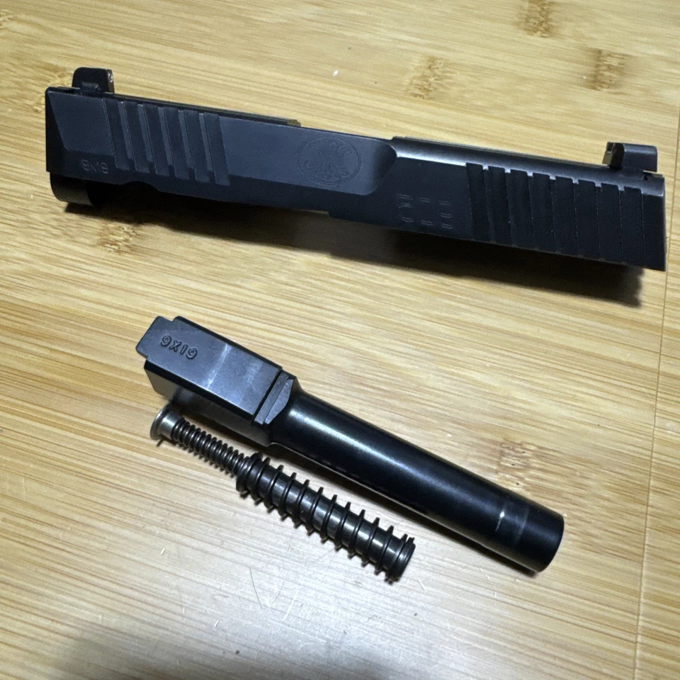 OEM FN 509 DIAPOSITIVA COMPLETA 4” MUELLE DE RETROCESO DE BARRIL 9 MM TAMAÑO COMPLETO NEGRO Foto 2 de 4