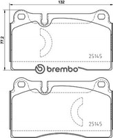 Brembo P85159 Bremsbelagsatz FüR Scheibenbremse Bremsbelagsatz
