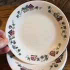 Corelle GARDEN HOME BIRDHOUSE Bread / Dessert Plates 6.75” 6pc!! — photo 2