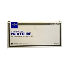 NEW Medline Face Masks with Earloops (50 Pack) New in Box Sealed!