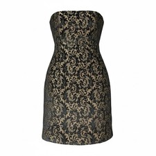 Women’s Ann Taylor Loft Sleeveless Metallic Dress Brown Size 6