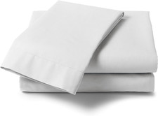 Extra Large Pillow Case Pair "22 X 31" / White Pillowcases / Percale Pillowcases