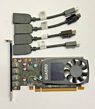 NVIDIA Quadro P620 2GB GDDR5 4xMini DP PCIe GraphicCard/00FKKK 4xMini DP Adapter