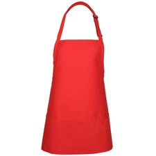 Delta Plus Original Three Pocket Bib Apron - F10 - Red (WFA18153RE)