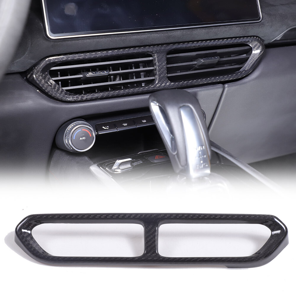 Dry Carbon Console Air AC Vent Intake Cover For Lotus Emira GT4 V6 i4 2023-2025
