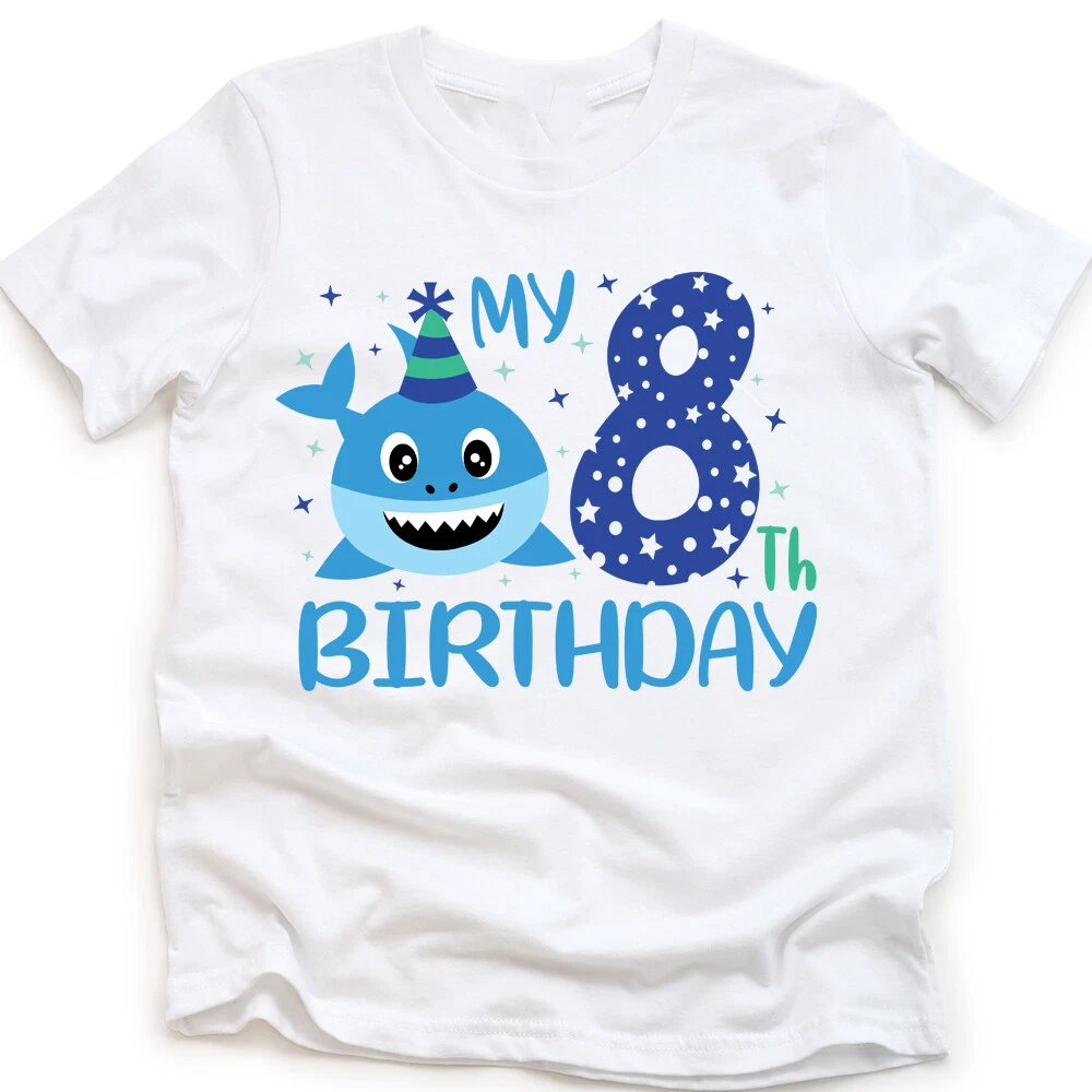 8th birthday shirt boy