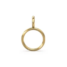 18K/14K Gold Charm Connector Bail for Necklace & DIY Jewelry Making Findings