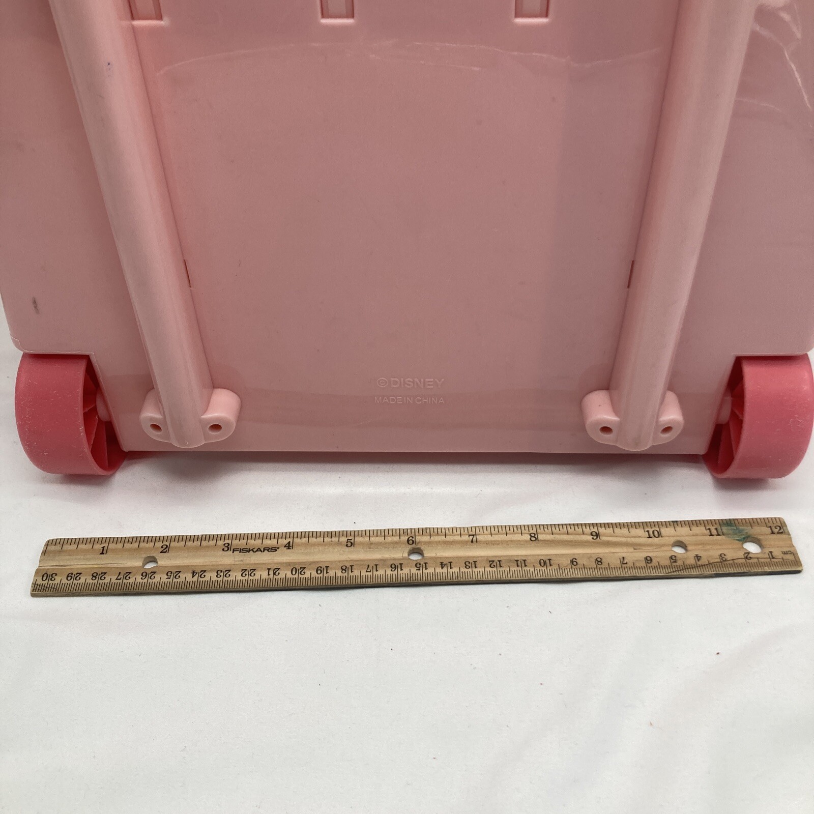 Disney Princess Ballet Pink Pull N Go 11 1/2" Doll Case Belle Aurora Cinderella