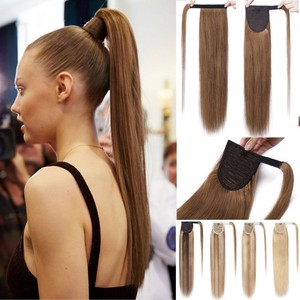 Extra Long 30 Thick Wrap Clip In Ponytail Humanhair Extensions