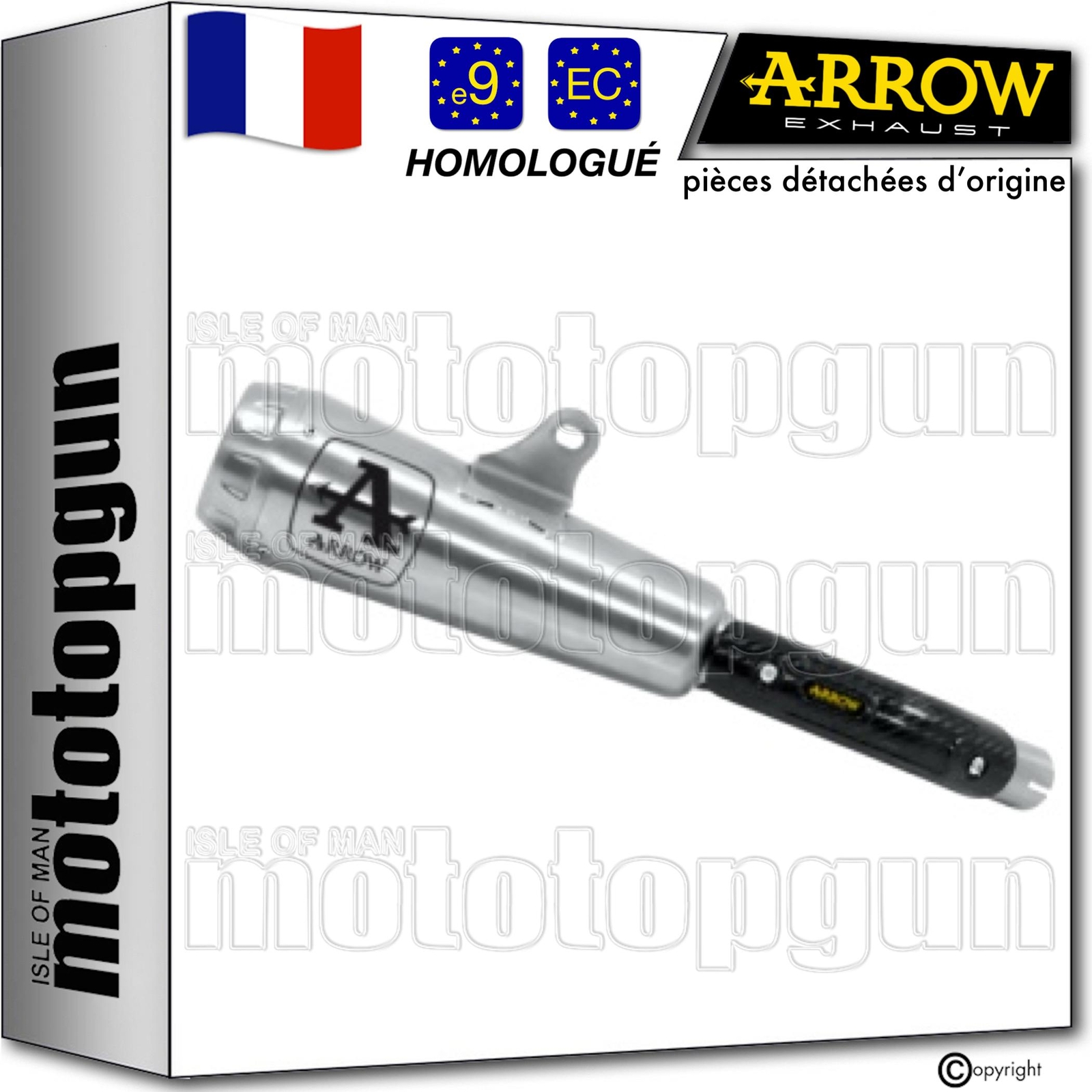 Échappement Arrow homologué pour rouler en ville avec Kawasaki Z125
