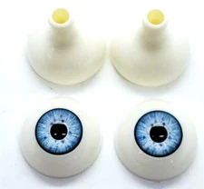 Realistic Acrylic Eyes for Halloween PROPS, MASKS, DOLLS ( LIGHT BLUE 26 mm)