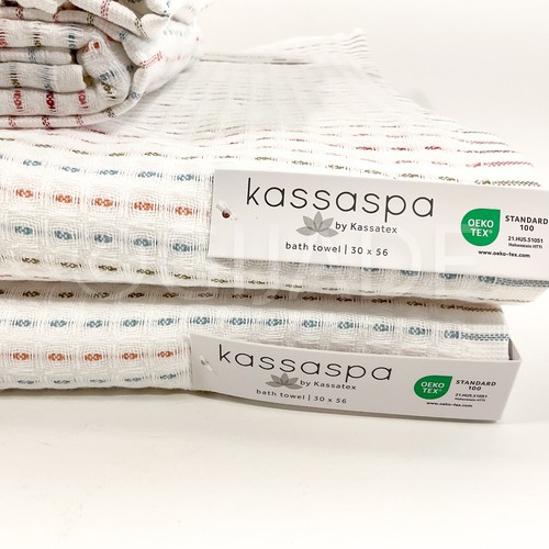 KASSA SPA 4 Pc Set Towels 2 Bath 2 Hand Bathroom Cotton - Picture 3 of 7