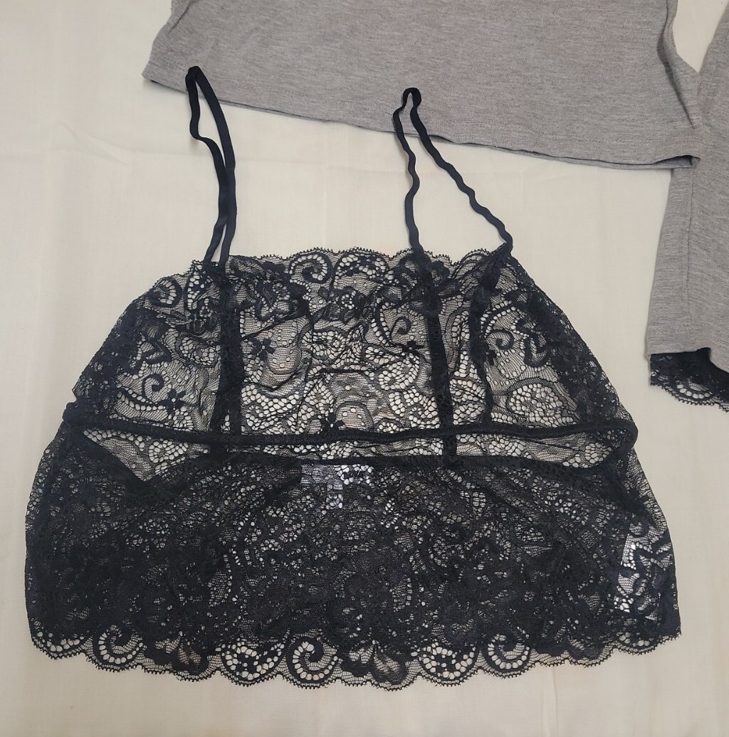 Fashion Nova Y2K 2 pc Formerly Yours Skirt Set Gray sz L Sleeveless