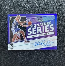 2020-21 Donruss Optic ROBERT WOODARD Purple Signatures Series Rookie Auto RC!