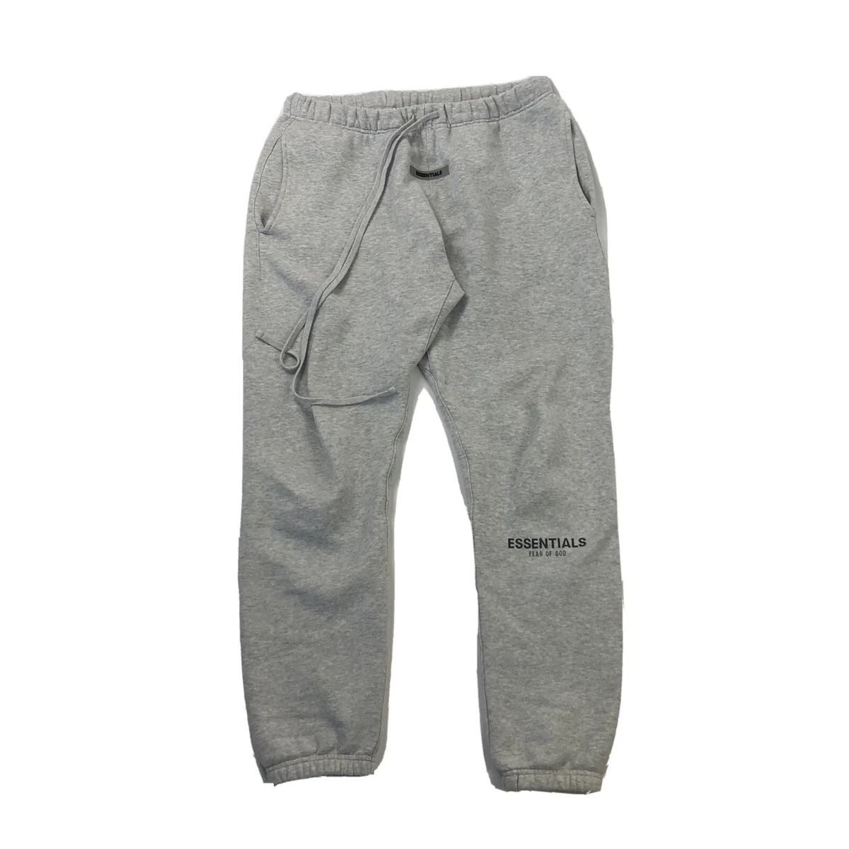 FEAR OF GOD ESSENTIALS HEATHER GREY SWEATPANTS SIZE: L | eBay