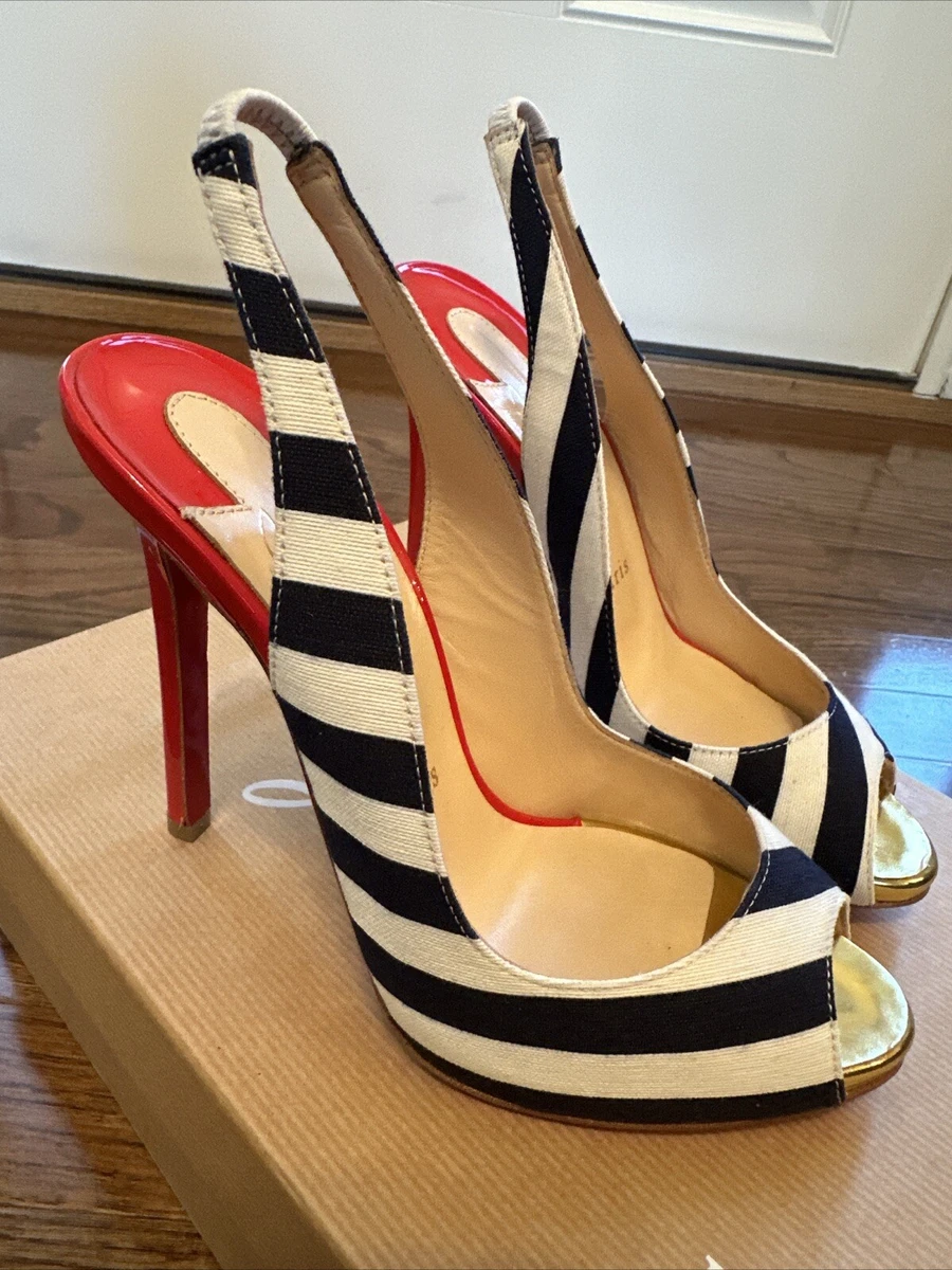Christian Louboutin Women's Striped Heels for sale | eBay
