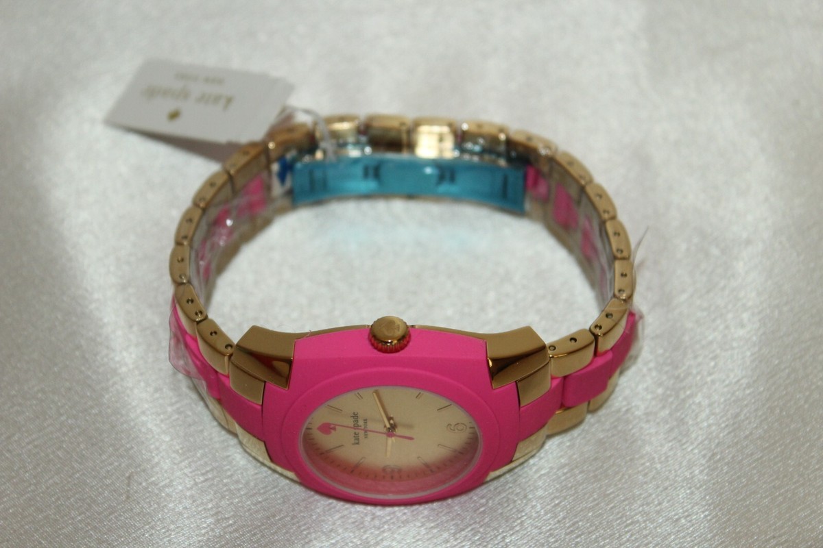 NEW! NIB KATE SPADE NEW YORK Gold Aster Bazooka Pink SKYLINE  display picture 3