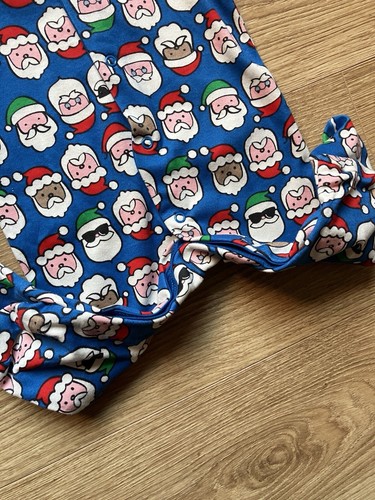 Baby Boy 0-3 months Christmas NEW Sleepsuit Pyjama BNWT Santa Outfit Babygrow - Picture 6 of 9