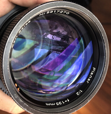 Zeiss T* planar 135mm T2 lens Arri Arriflex BNCR mount 35mm Free Shipping