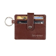 DUO DUFFEL RFID Protected Minimalist Slim Unisex Genuine Leather Card Holder