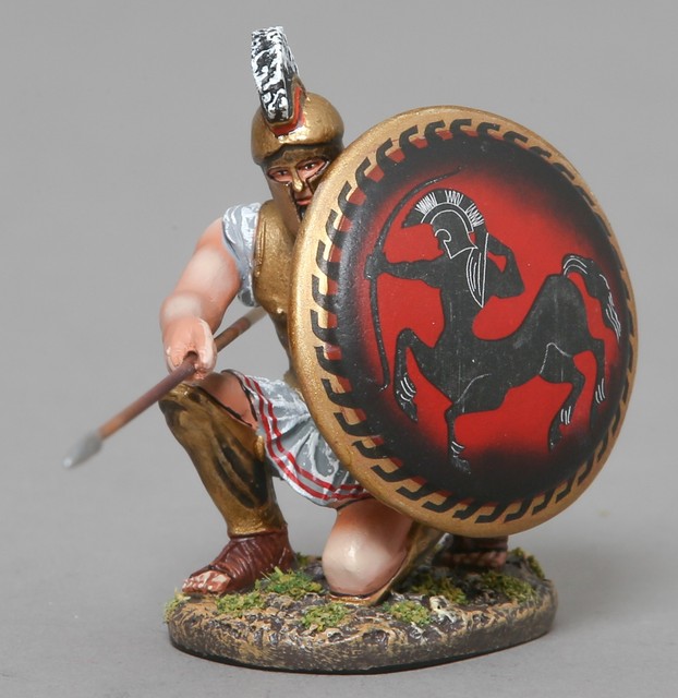 Thomas Gunn Ancient Greeks & Persians Spa026b Kneeling Spartan Centaur ...