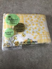 Regent Collection by Dundee Portable Crib Sheet w/Stretch Ends NIP 1974