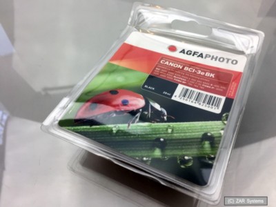 Agfa APCBCI3BD 29ml Tintepatrone, Tinte, ersetzt BCI-3EBK Schwarz, Black BCI-6BK