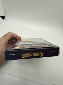 Commando 5 Screw Hang Tab Nintendo Nes Complete CIB Near Mint In Cello!