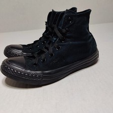 Converse Chuck Taylor All Star Hi All Black Unisex Men's size 4 Women's Size 6
