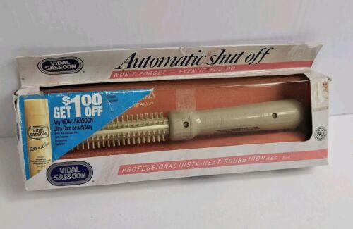 Vidal Sassoon Brush Curling Iron Purple Lilac Model VS-191 3/4” Barrel New